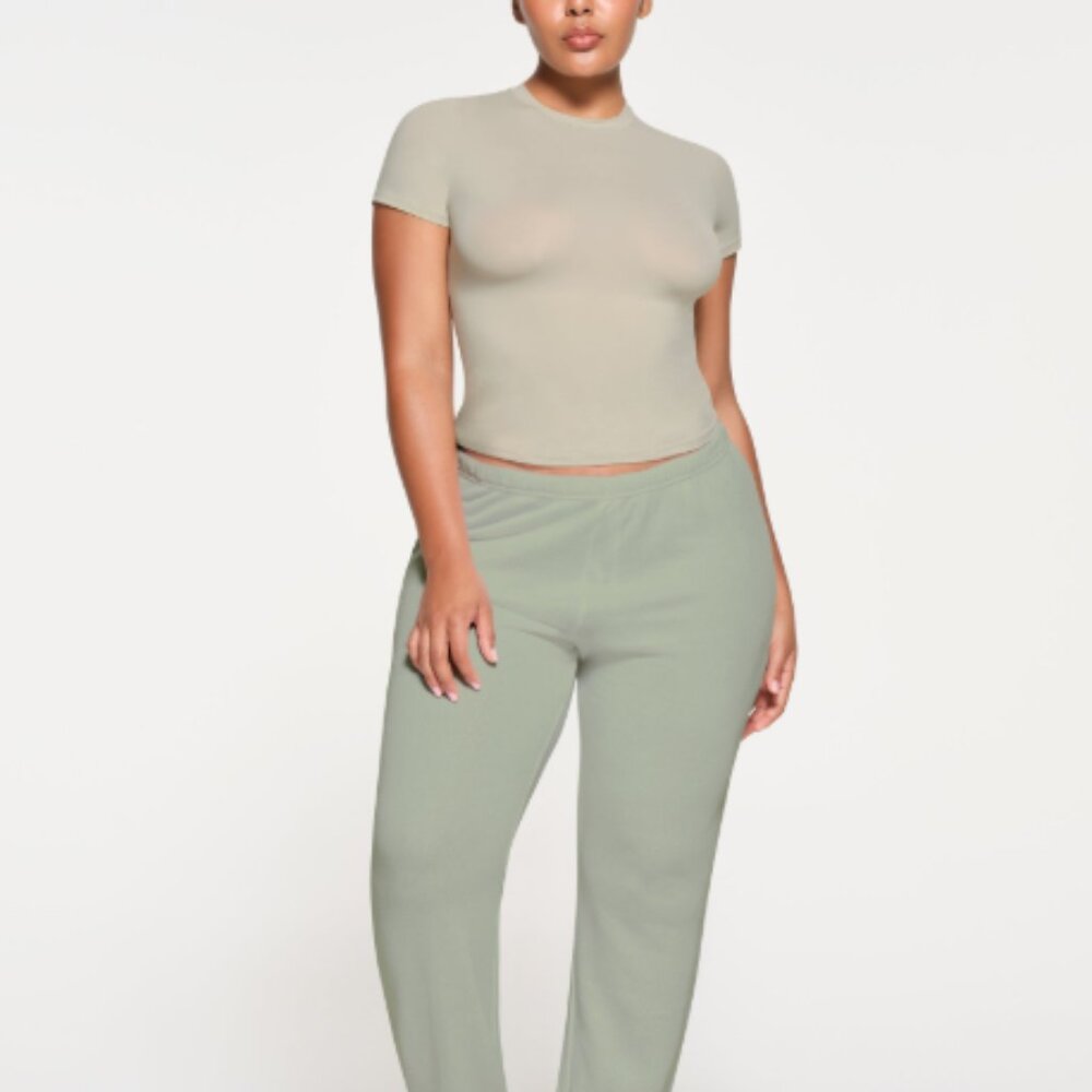 NWT, SKIMS Fits Everybody T-shirt. TALC. Size 2x